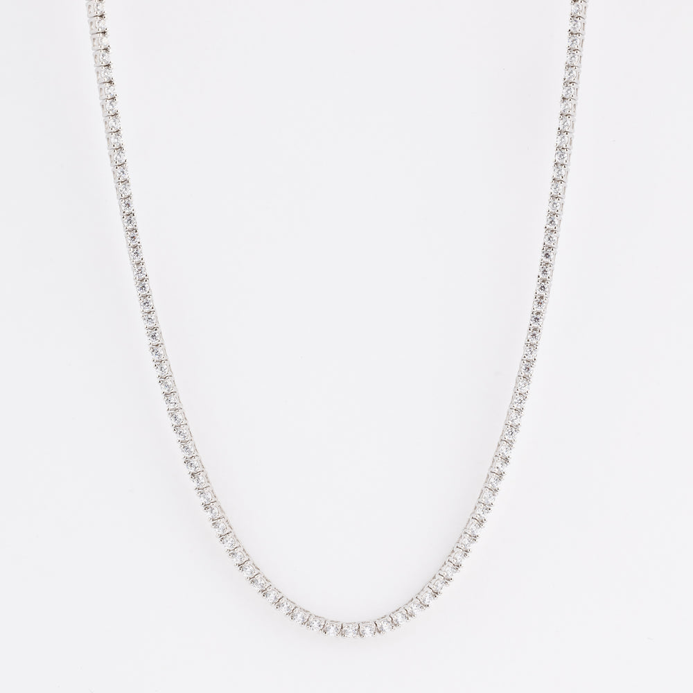 Tennis necklace Ασημένιο Κολιέ