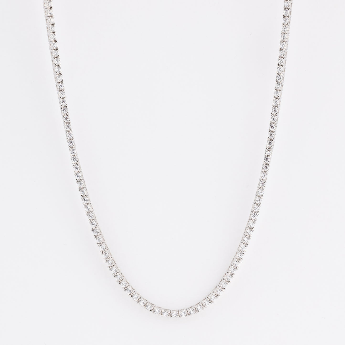 Tennis necklace Ασημένιο Κολιέ