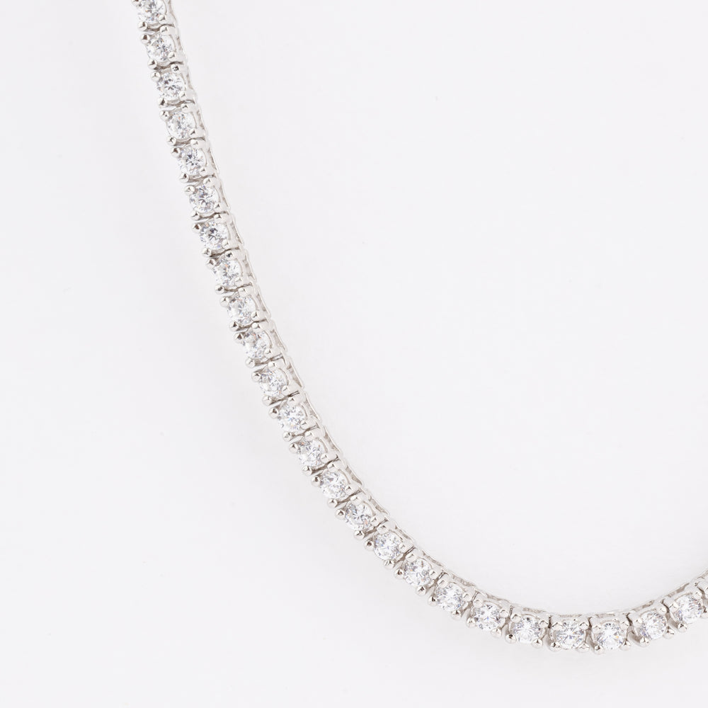 Tennis necklace Ασημένιο Κολιέ