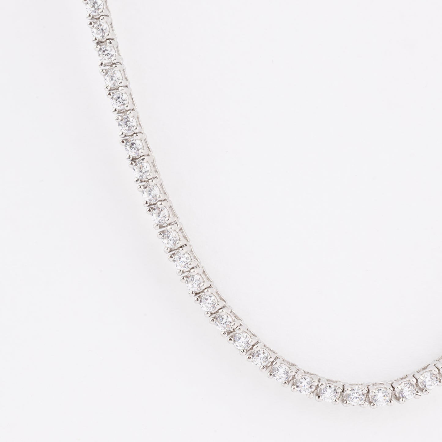 Tennis necklace Ασημένιο Κολιέ