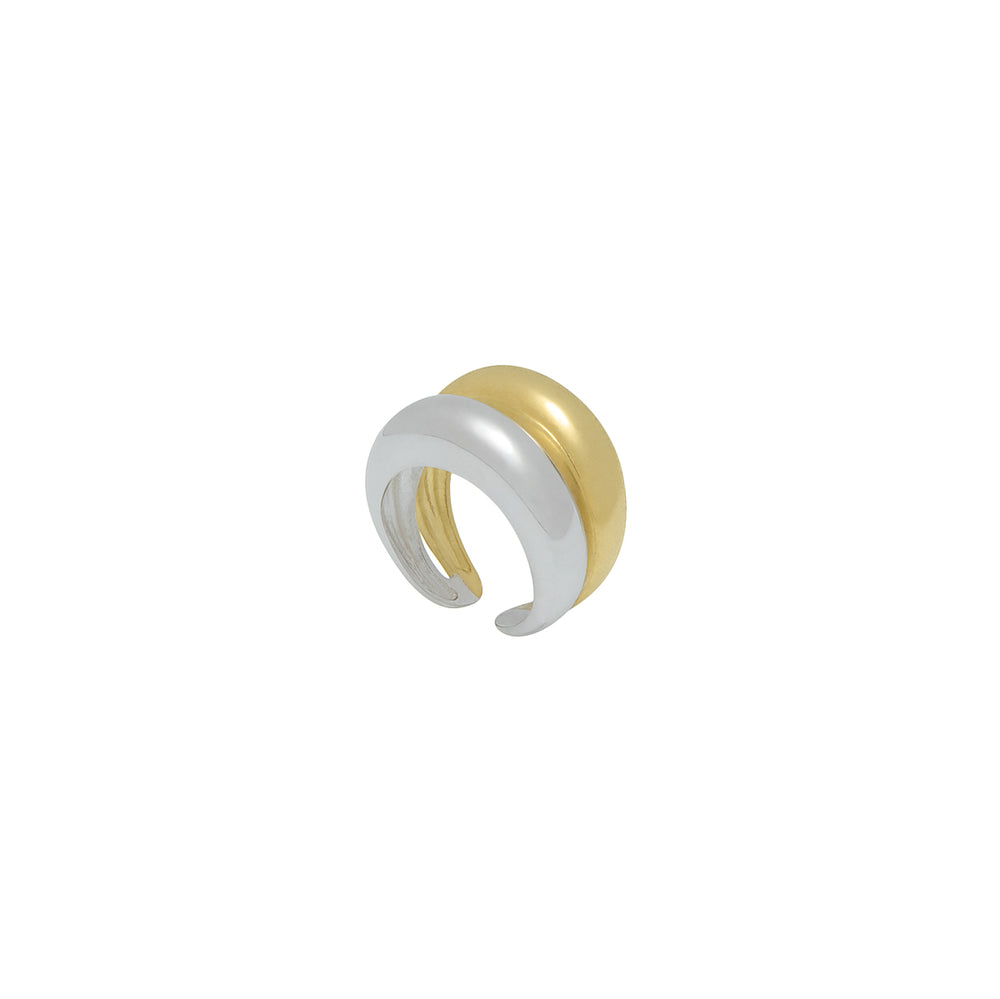 Hinge Χρυσο/Ασημένιο Δαχτυλίδι